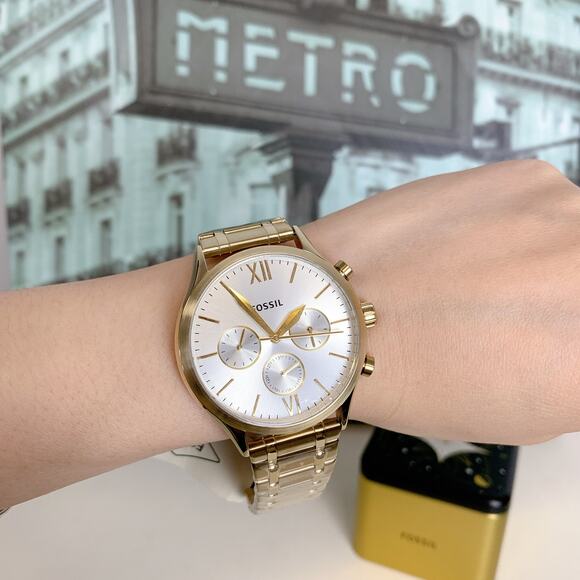 Fossil BQ2809 Fenmore Multifunction Gold-Tone Stainless Steel Watch - Picture 2 of 5